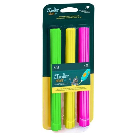 3Doodler FILAMENT 3DOODLER START EKO, 2.5MM, 75 SZTUK, NEON GLOW, ZIEL, ŻÓŁTY, RÓŻ 3DS-ECO-MIX4-75 3Doodler FILAMENT 3DOODLER START EKO, 2.5MM, 75 SZTUK, NEON GLOW, ZIEL, ŻÓŁTY, RÓŻ 3DS-ECO-MIX4-75