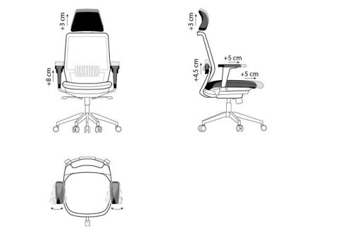 BEMONDI Ergonomiczny fotel biurowy SPECTRUM czarny BEMONDI Ergonomiczny fotel biurowy SPECTRUM czarny