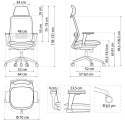 BEMONDI Ergonomiczny fotel biurowy SPECTRUM czarny