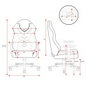 DIABLO CHAIRS Fotel gamingowy DIABLO X-GAMER różowo-biały