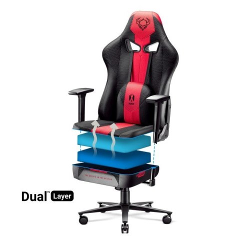 DIABLO CHAIRS Fotel gamingowy DIABLO X-PLAYER 2.0 normal fotel antracytowo-karmazynowy DIABLO CHAIRS Fotel gamingowy DIABLO X-PLAYER 2.0 normal fotel antracytowo-karmazynowy