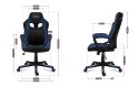 Huzaro Fotel gamingowy HZ-Force 2.5 Blue Mesh