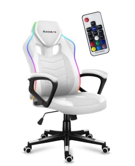 Huzaro Fotel gamingowy Huzaro Force 2.5 RGB WHITE MESH Huzaro Fotel gamingowy Huzaro Force 2.5 RGB WHITE MESH