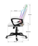 Huzaro Fotel gamingowy Huzaro Force 2.5 RGB WHITE MESH