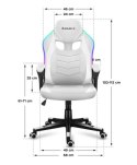 Huzaro Fotel gamingowy Huzaro Force 2.5 RGB WHITE MESH