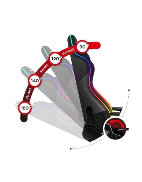 Huzaro Fotel gamingowy Huzaro Force 6.2 Black RGB Huzaro Fotel gamingowy Huzaro Force 6.2 Black RGB
