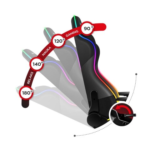 Huzaro Fotel gamingowy Huzaro Force 6.2 Black RGB Huzaro Fotel gamingowy Huzaro Force 6.2 Black RGB