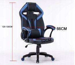 TOP E SHOP FOTEL OBROTOWY GAMINGOWY KRZESŁO DRIFT NIEBIESKI