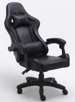 TOP E SHOP FOTEL OBROTOWY GAMINGOWY KRZESŁO REMUS CZARNY