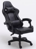 TOP E SHOP FOTEL OBROTOWY GAMINGOWY KRZESŁO REMUS CZARNY