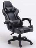 TOP E SHOP FOTEL OBROTOWY GAMINGOWY KRZESŁO REMUS SZARY