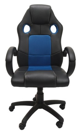 TOP E SHOP FOTEL OBROTOWY KRZESŁO ENZO NIEBIESKO CZARNY