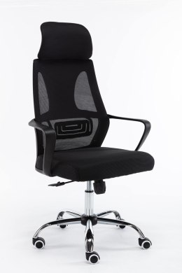 TOP E SHOP FOTEL OBROTOWY NIGEL - CZERŃ