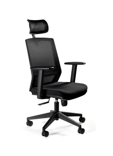 UNIQUE Ergonomiczny fotel biurowy ESTA czarny UNIQUE Ergonomiczny fotel biurowy ESTA czarny