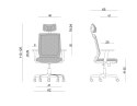 UNIQUE Ergonomiczny fotel biurowy ESTA czarny