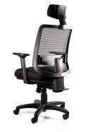 UNIQUE Ergonomiczny fotel biurowy SAGA PLUS czarny