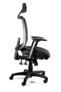 UNIQUE Ergonomiczny fotel biurowy SAGA PLUS czarny
