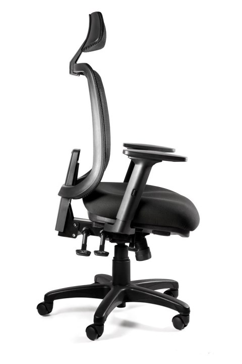 UNIQUE Ergonomiczny fotel biurowy SAGA PLUS czarny UNIQUE Ergonomiczny fotel biurowy SAGA PLUS czarny
