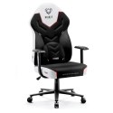 DIABLO CHAIRS Fotel gamingowy DIABLO X-GAMER fotel czarno-biały