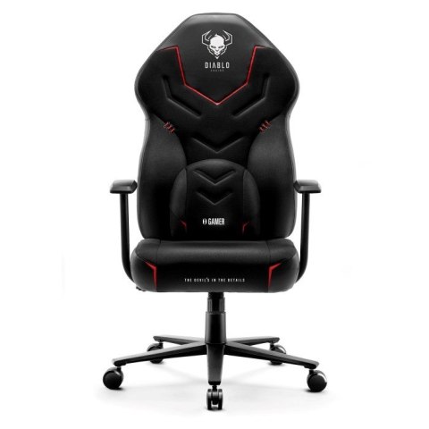 DIABLO CHAIRS Fotel gamingowy DIABLO X-GAMER fotel czarno-czarny DIABLO CHAIRS Fotel gamingowy DIABLO X-GAMER fotel czarno-czarny