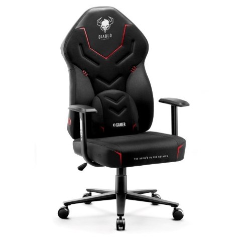 DIABLO CHAIRS Fotel gamingowy DIABLO X-GAMER fotel czarno-czarny DIABLO CHAIRS Fotel gamingowy DIABLO X-GAMER fotel czarno-czarny