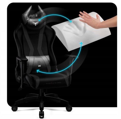 DIABLO CHAIRS Fotel gamingowy DIABLO X-HORN 2.0 king fotel czarno-czarny DIABLO CHAIRS Fotel gamingowy DIABLO X-HORN 2.0 king fotel czarno-czarny