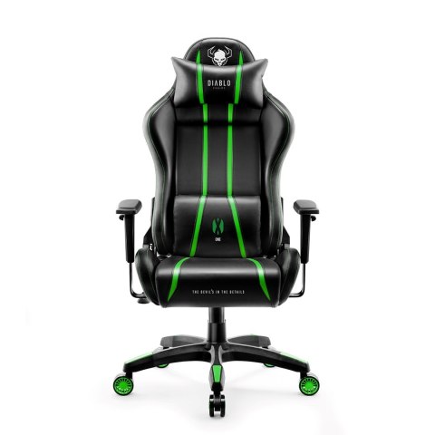 DIABLO CHAIRS Fotel gamingowy DIABLO X-ONE 2.0 normal fotel czarno-zielony DIABLO CHAIRS Fotel gamingowy DIABLO X-ONE 2.0 normal fotel czarno-zielony