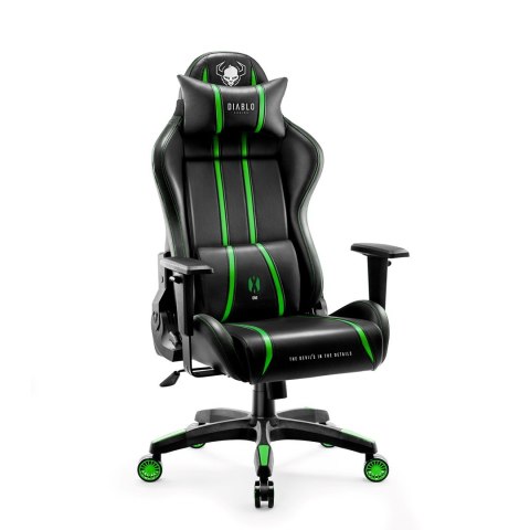 DIABLO CHAIRS Fotel gamingowy DIABLO X-ONE 2.0 normal fotel czarno-zielony DIABLO CHAIRS Fotel gamingowy DIABLO X-ONE 2.0 normal fotel czarno-zielony