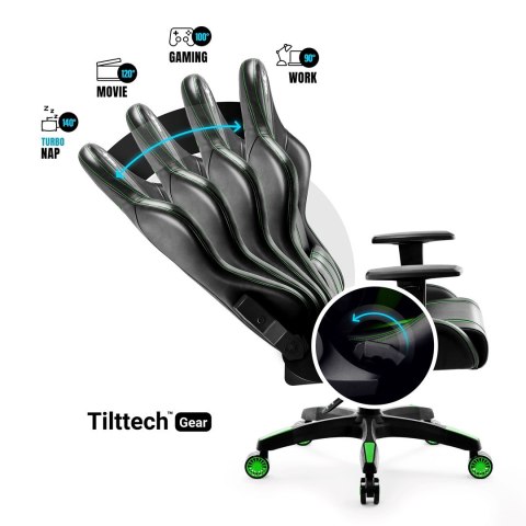 DIABLO CHAIRS Fotel gamingowy DIABLO X-ONE 2.0 normal fotel czarno-zielony DIABLO CHAIRS Fotel gamingowy DIABLO X-ONE 2.0 normal fotel czarno-zielony