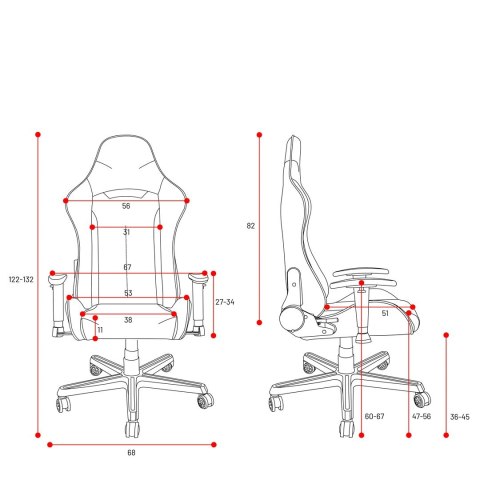 DIABLO CHAIRS Fotel gamingowy DIABLO X-ST4RTER fotel granatowy DIABLO CHAIRS Fotel gamingowy DIABLO X-ST4RTER fotel granatowy