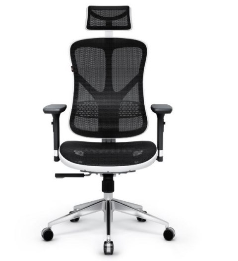DIABLO CHAIRS Fotel gamingowy DIABLO V-BASIC fotel biało-czarny DIABLO CHAIRS Fotel gamingowy DIABLO V-BASIC fotel biało-czarny