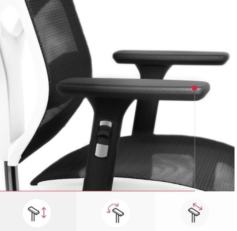 DIABLO CHAIRS Fotel gamingowy DIABLO V-BASIC fotel biało-czarny DIABLO CHAIRS Fotel gamingowy DIABLO V-BASIC fotel biało-czarny