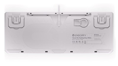 ENDORFY Klawiatura gamingowa ENDORFY Thock TKL Pudding Onyx White Brown RGB ENDORFY Klawiatura gamingowa ENDORFY Thock TKL Pudding Onyx White Brown RGB