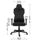 Huzaro Fotel gamingowy Huzaro Combat 6.2 Black RGB