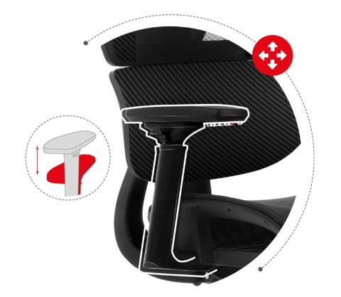 Huzaro Fotel gamingowy Huzaro Combat 8.0 Carbon Huzaro Fotel gamingowy Huzaro Combat 8.0 Carbon