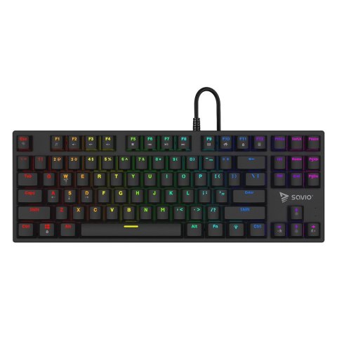 SAVIO SAVIO KLAWIATURA MECHANICZNA RGB OUTEMU BLUE TEMPEST X2 SAVIO SAVIO KLAWIATURA MECHANICZNA RGB OUTEMU BLUE TEMPEST X2