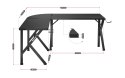 Huzaro Biurko gamingowe Huzaro Hero 6.3 Black
