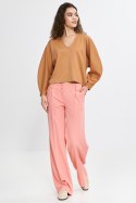 Bluzka oversize z balonowymi rękawami B192 Carmel - Nife