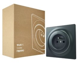FIBARO FIBARO Gniazdko Walli Outlet N typ E antracyt FGWSONE-011-8