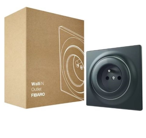 FIBARO FIBARO Gniazdko Walli Outlet N typ E antracyt FGWSONE-011-8 FIBARO FIBARO Gniazdko Walli Outlet N typ E antracyt FGWSONE-011-8