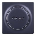 FIBARO FIBARO Gniazdo USB Walli N USB Outlet antracyt