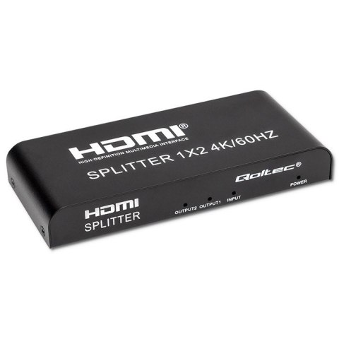 Qoltec QOLTEC ROZDZIELACZ SPLITTER 2XHDMI 4KX2K | 6GB/S | 60HZ Qoltec QOLTEC ROZDZIELACZ SPLITTER 2XHDMI 4KX2K | 6GB/S | 60HZ
