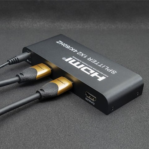 Qoltec QOLTEC ROZDZIELACZ SPLITTER 2XHDMI 4KX2K | 6GB/S | 60HZ Qoltec QOLTEC ROZDZIELACZ SPLITTER 2XHDMI 4KX2K | 6GB/S | 60HZ