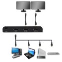 Qoltec QOLTEC ROZDZIELACZ SPLITTER 2XHDMI 4KX2K | 6GB/S | 60HZ