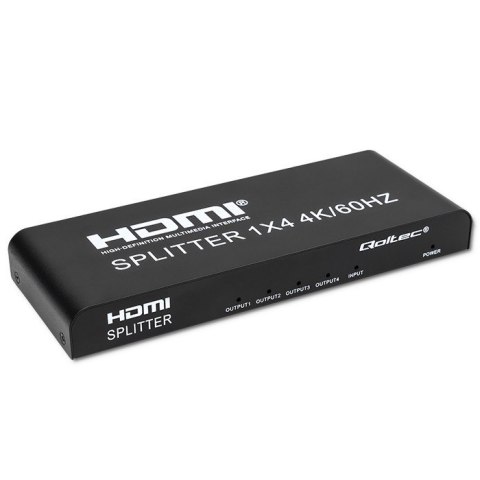 Qoltec QOLTEC ROZDZIELACZ SPLITTER 4XHDMI 4KX2K | 6GB/S | 60HZ Qoltec QOLTEC ROZDZIELACZ SPLITTER 4XHDMI 4KX2K | 6GB/S | 60HZ