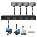 Qoltec QOLTEC ROZDZIELACZ SPLITTER 4XHDMI 4KX2K | 6GB/S | 60HZ