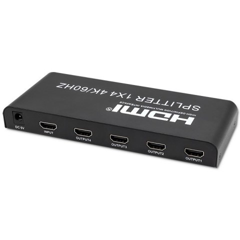 Qoltec QOLTEC ROZDZIELACZ SPLITTER 4XHDMI 4KX2K | 6GB/S | 60HZ Qoltec QOLTEC ROZDZIELACZ SPLITTER 4XHDMI 4KX2K | 6GB/S | 60HZ