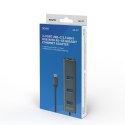 SAVIO SAVIO AK-57 3-PORTOWY HUB USB-C Z ADAPTEREM RJ-45
