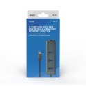 SAVIO SAVIO AK-57 3-PORTOWY HUB USB-C Z ADAPTEREM RJ-45