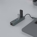SAVIO SAVIO AK-58 3-PORTOWY HUB USB-A Z ADAPTEREM RJ-45